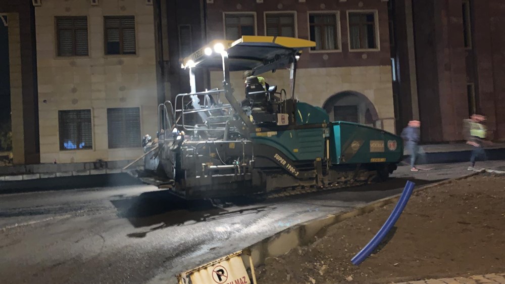 KAB yerleşkesi asfaltlandı