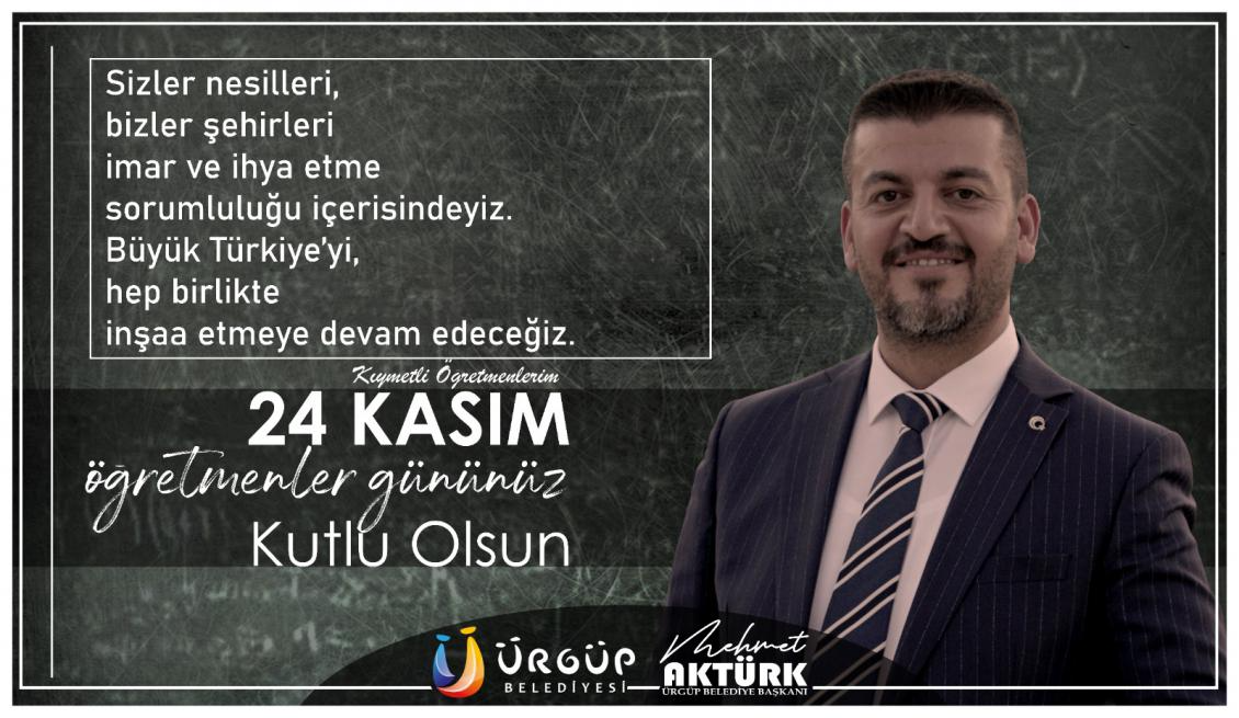 BAŞKAN AKTÜRK’ÜN 24 KASIM ÖĞRETMENLER GÜNÜ MESAJI