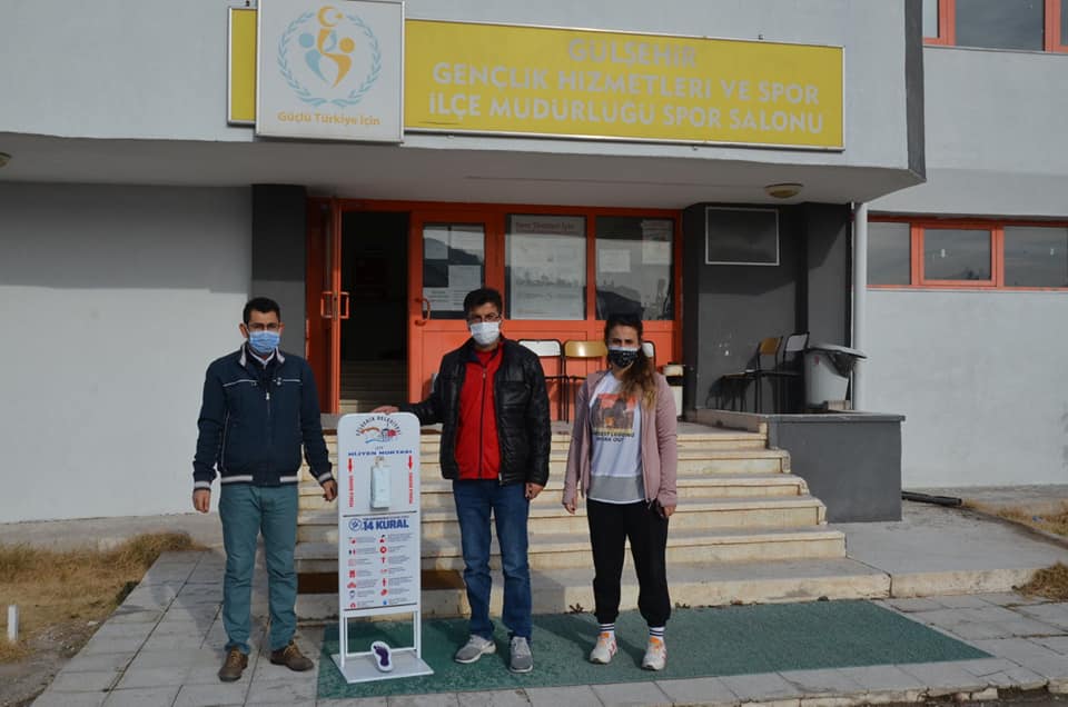 Gülşehir Belediyesinden kamu kurumlarına dezenfektan