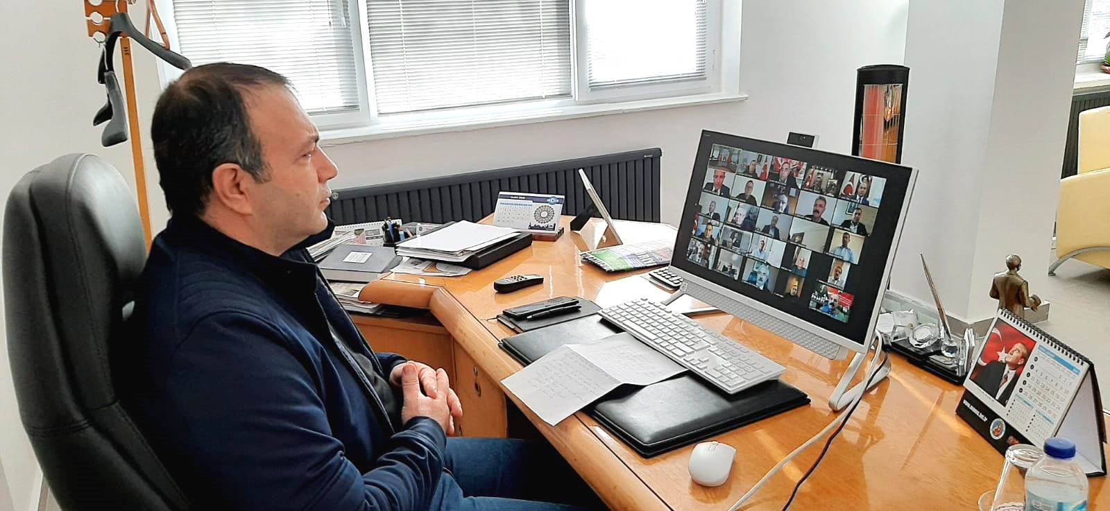 Başkan İbaş İç Anadolu ve Güneydoğu Anadolu Bölgesi Belediye Başkanları Online Toplantısına katıldı