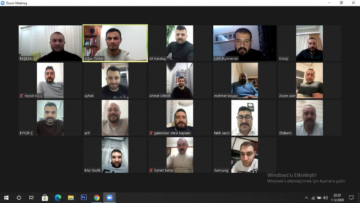 Ülkü Ocakları yönetimi online toplantı gerçekleştirdi.