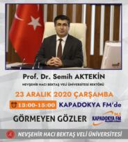 Rektör Aktekin Kapadokya FM’in konuğu