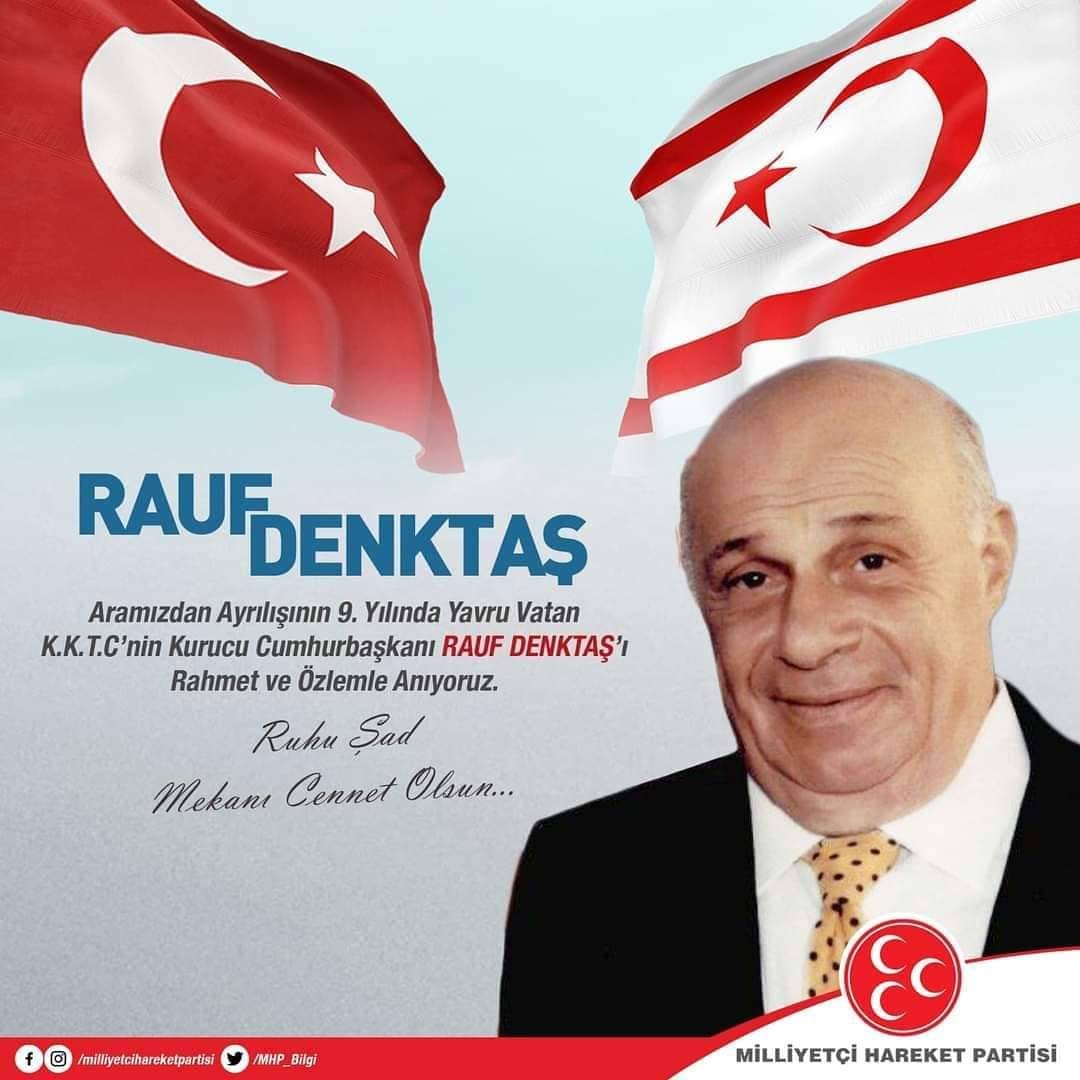 Denktaş’ı 9. ölüm yıldönümünde andılar