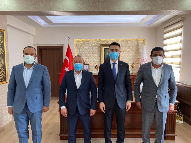 Tatlarin heyetinden Kaymakama hayırlı olsun ziyareti