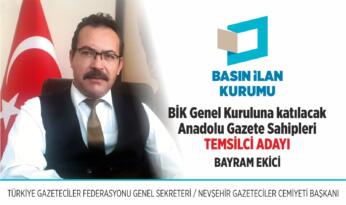 Ekici’den manifesto “Basın İlan Kurumu’na adayım”