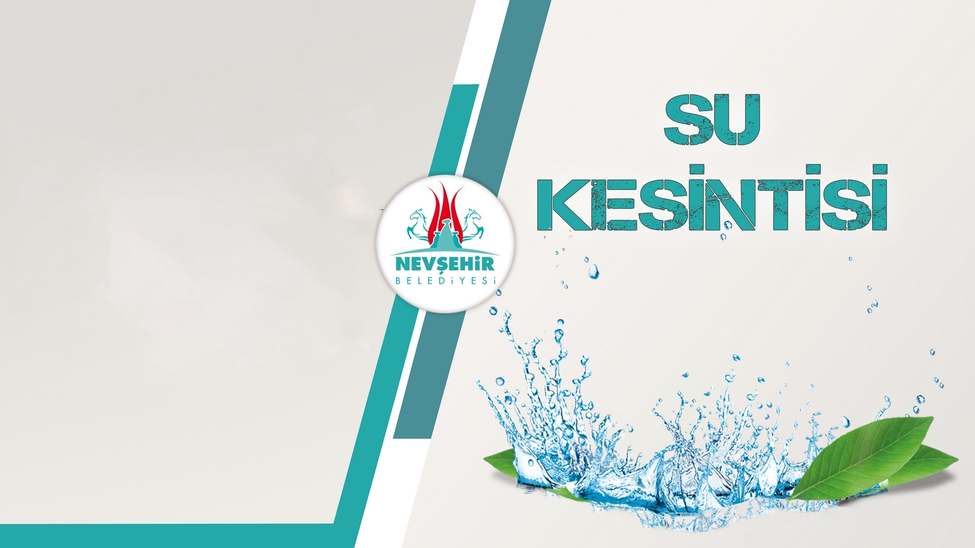 GÜZELYURT VE 15 TEMMUZ MAHALLELERİNDE SU KESİNTİSİNE GİDİLECEK