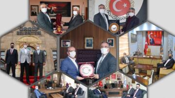 SAVRAN’DAN İLÇE VE BELDE BELEDİYE BAŞKANLARINA ZİYARET