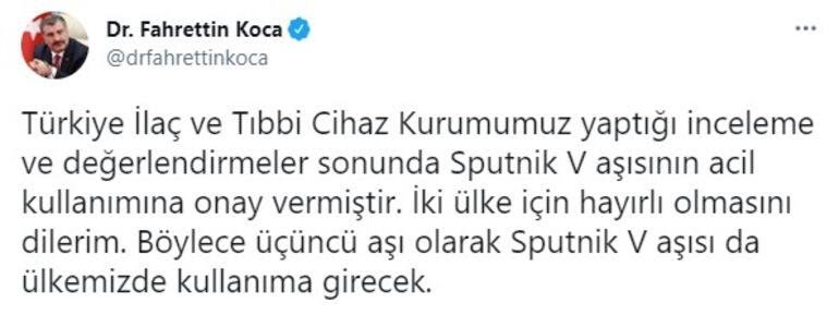 Rus Sputnik V aşısına onay verildi!