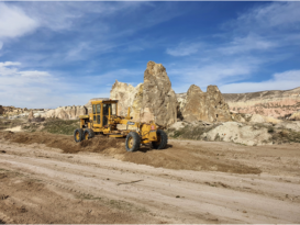 Çavuşin önünde çevre düzenlemesi
