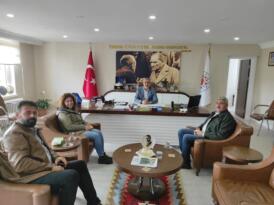 Altıok mahalle muhtarlarıyla bir araya geldi