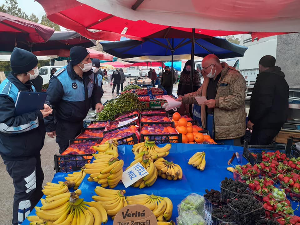Hacıbektaş pazarında denetimler aralık sürüyor