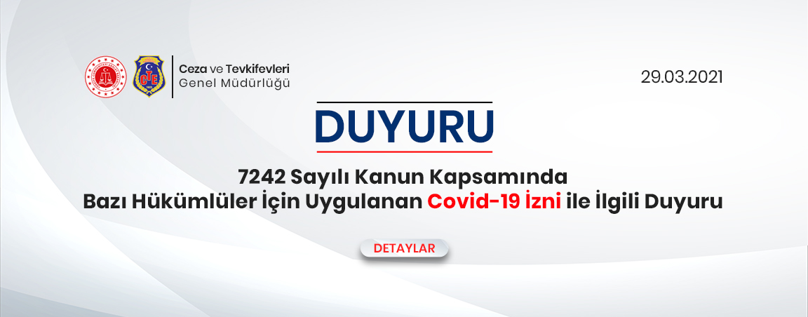 Hükümlülere verilen izinler iki ay uzatıldı