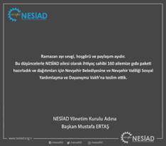NESİAD’dan Ramazan Ayı İçin 160 Koli Gıda Yardımı