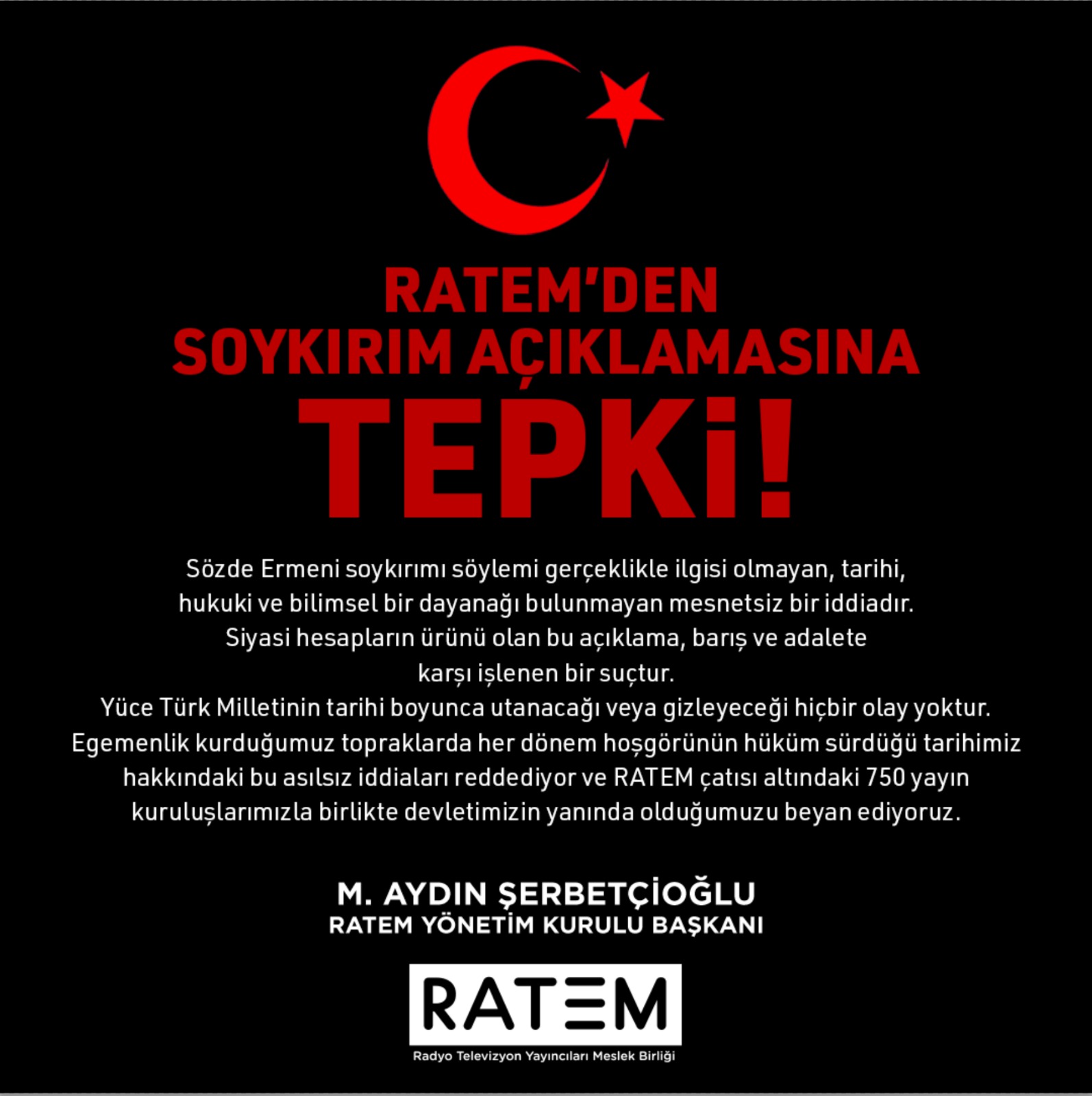 RATEM’den Soykırım Açıklamasına Tepki