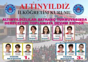 ALTINYILDIZLILAR SATRANÇ TURNUVASINDA DERECELERİ TOPLAMAYA DEVAM EDİYOR