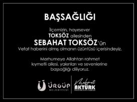Ürgüp Belediye Başkanı Aktürk’ten Toksöz Ailesine Taziye Mesajı