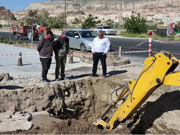 Göreme’de yatay sondaj çalışması sürüyor
