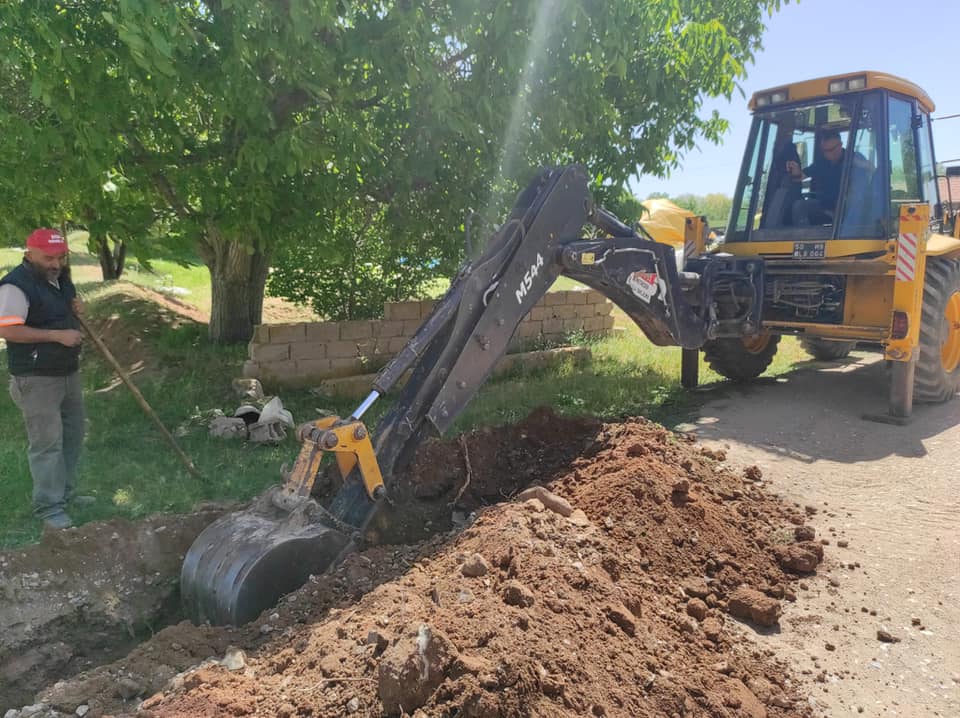 Hacıbektaş’ta yeni su hattı çalışması