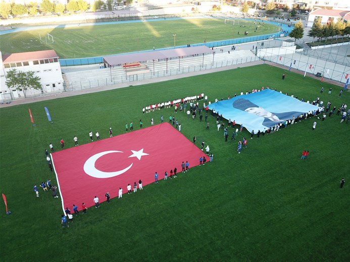 Milli marşımız Nevşehir’den de okundu