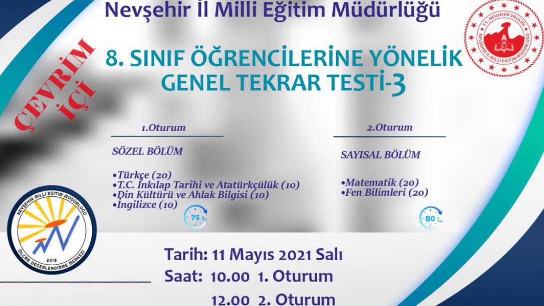 Genel test yapılacak
