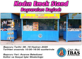Avanos Belediyesi Kadın Emek Stantları Faaliyete Geçiyor