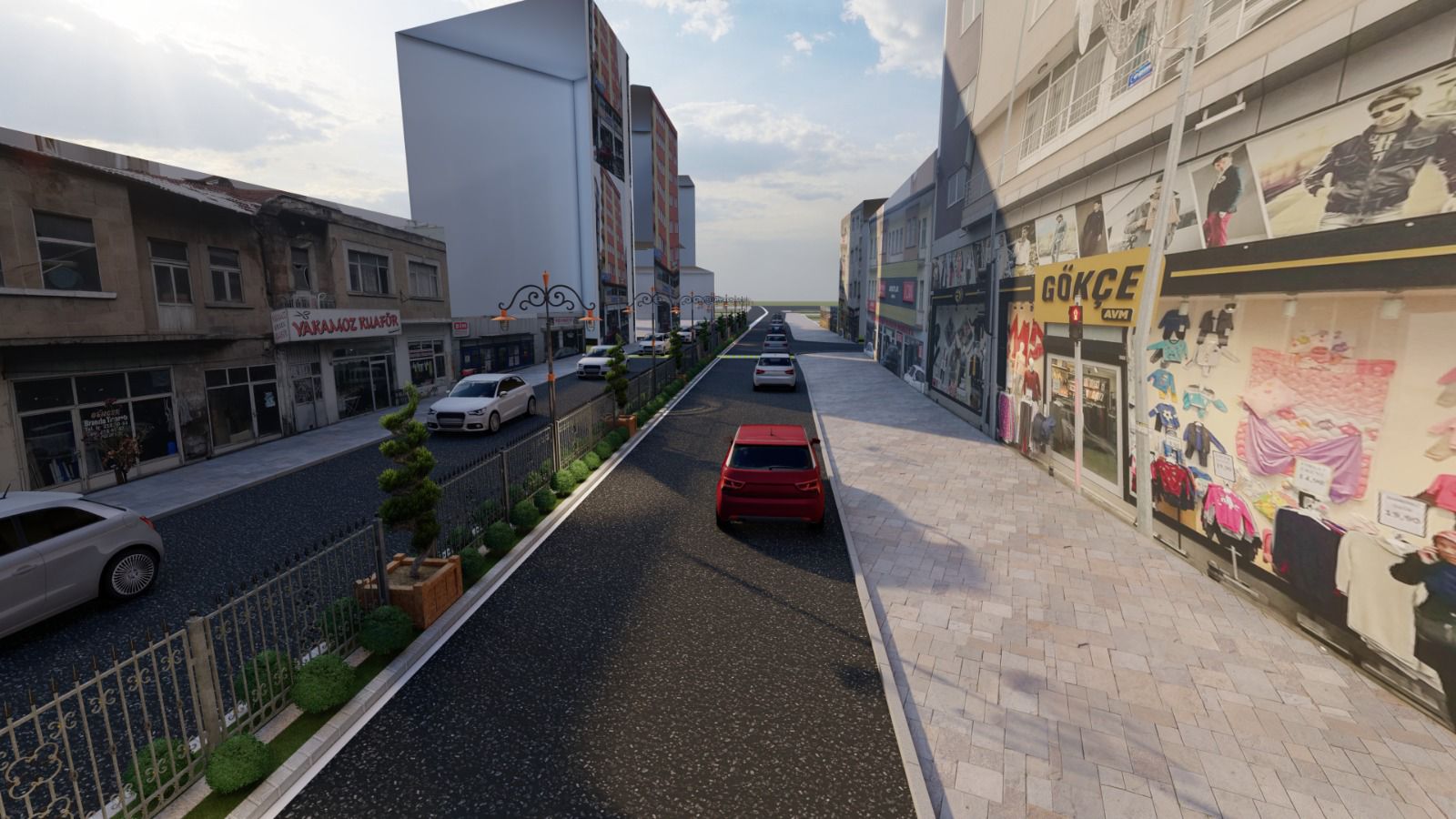 ATATÜRK BULVARI’NDAKİ REFÜJLERE YENİ DÜZENLEME