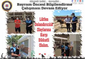 Bayram Öncesi Bilgilendirme Çalışması Devam Ediyor