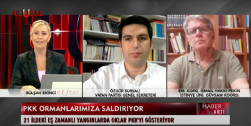 Vatan Partisi Genel Sekreteri Özgür Bursalı: Ormanları yakan çakmak AYM Başkanı Zühtü Arslan’ın elindedir