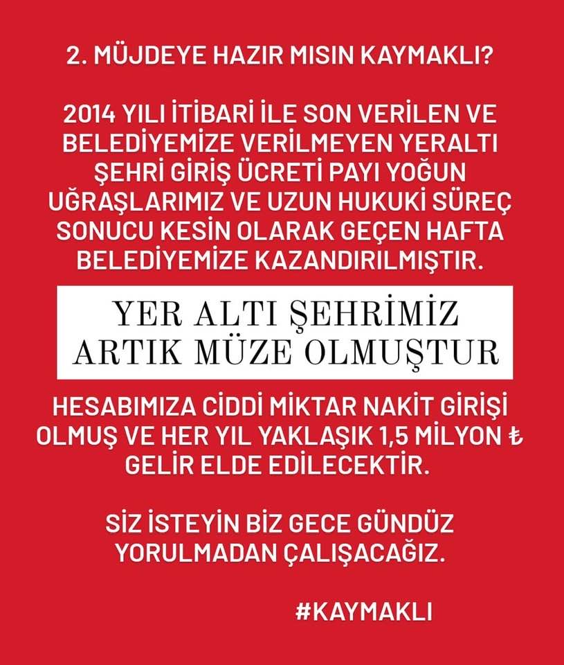 Kaymaklı Belediye Başkanından iki müjde