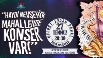 MAHALLE KONSERLERİ NEJDET ERSAN PARKI’NDA DEVAM EDECEK