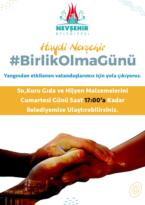 NEVŞEHİR BELEDİYESİ’NDEN MANAVGAT İÇİN YARDIM KANPANYASI