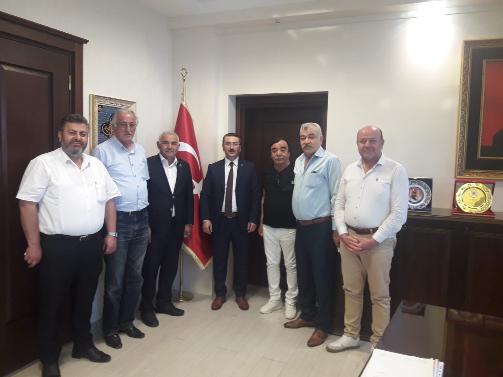 Birlik başkanı ve yönetiminden Başsavcıya ziyaret