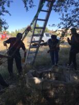 Kuyuya düşen koyun ürgüp belediyesi itfaiye ekipleri tarafından kurtarıldı