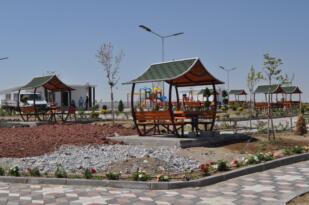 Karapınar mesire alanına modern aydınlatma