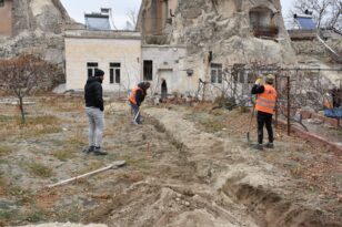 Göreme’de doğalgaz bağlantı işlemleri sürüyor