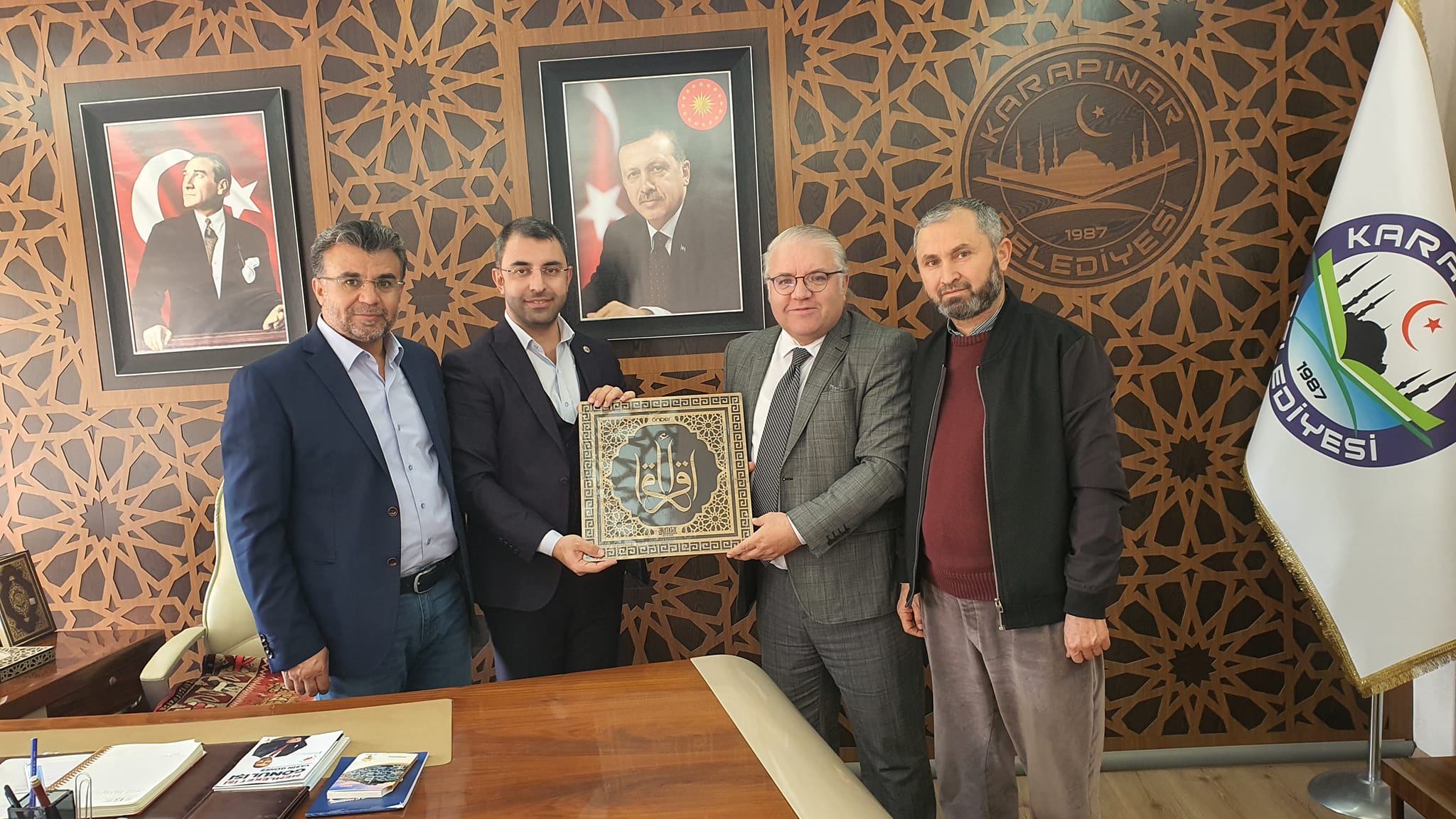 Başkan Güneş’in konukları vardı