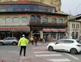 Ürgüp İlçemiz ’de Yaya Geçidi Önceliği Uygulaması yapıldı.