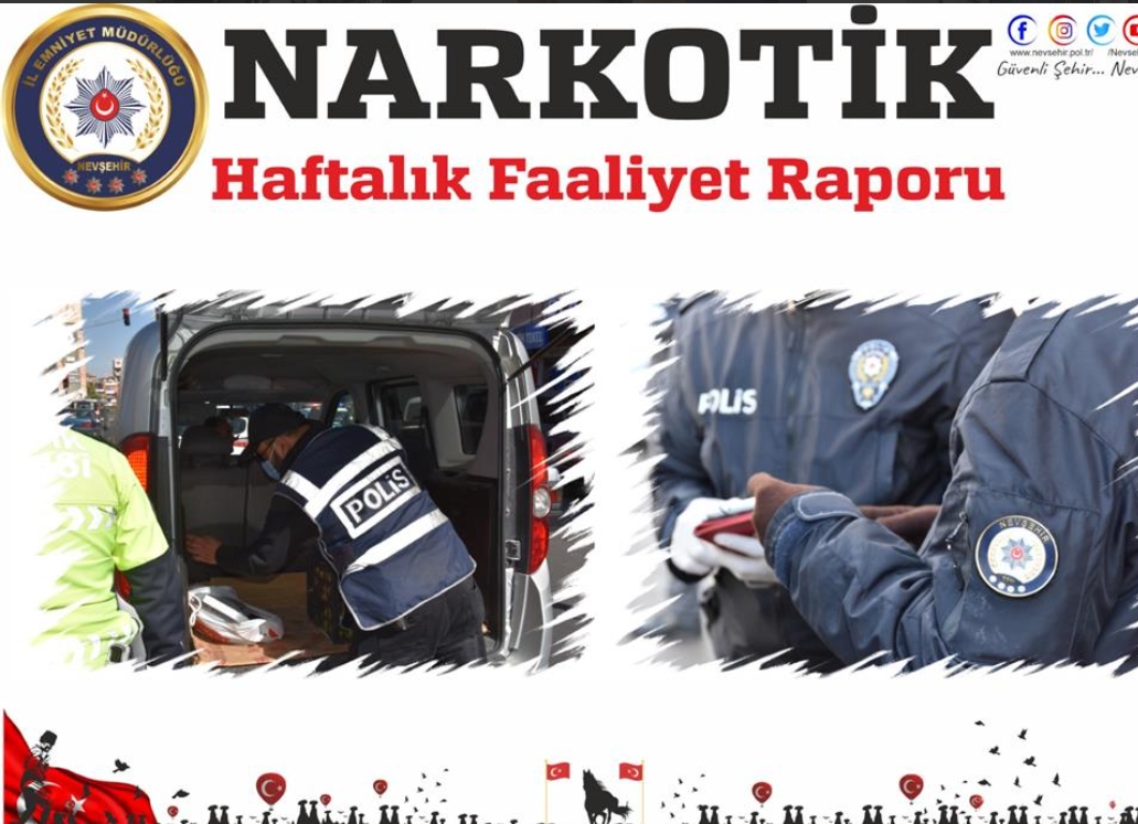 NARKOTİK Haftalık Faaliyet Raporu