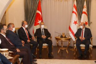TGF’ Cumhurbaşkanı Ersin Tatar’ı ziyaret etti