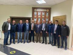 NEVŞEHİR BELEDİYESPOR KULÜP BAŞKANI DİRİKOÇ VE YÖNETİCİLERDEN NTSO BAŞKANI PARMAKSIZ’A ZİYARET