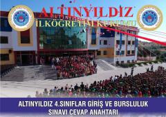 ALTINYILDIZ 4.SINIFLAR BURSLULUK SINAVI CEVAP ANAHTARI