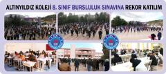 ALTINYILDIZ FEN VE ANADOLU LİSESİ BURSLULUK SINAVINA REKOR KATILIM