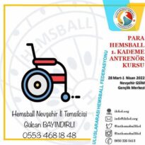 ParaHemsBall antrenörlük kursu açılacak