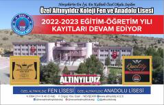 ALTINYILDIZ FEN VE ANADOLU LİSELERİNDE 2022-2023 KAYITLARI BAŞLADI