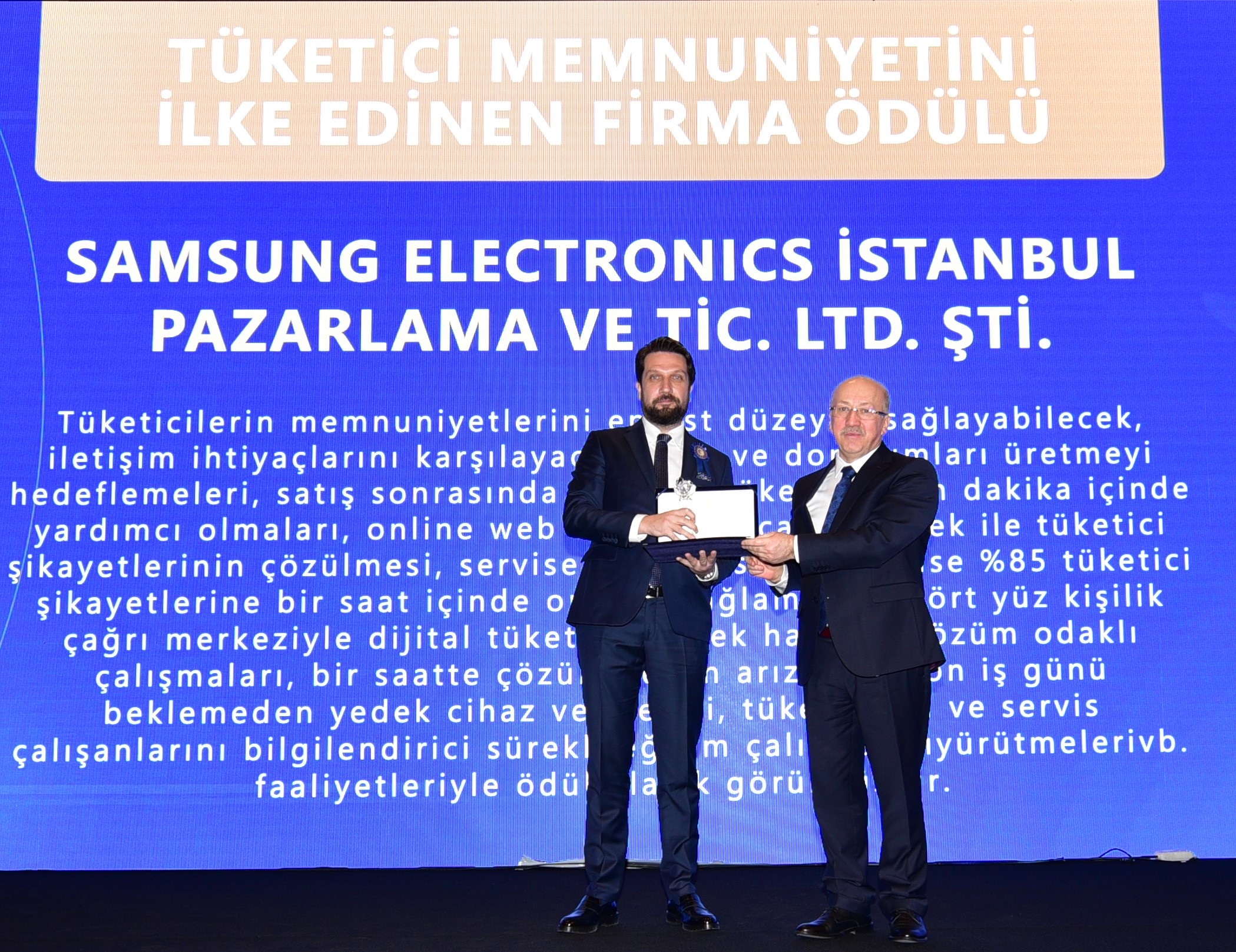 Ticaret Bakanlığı’ndan Samsung Türkiye’ye Prestijli Ödül
