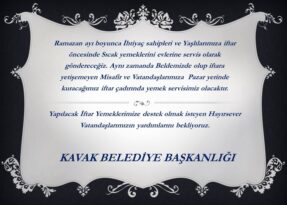 Kavak’ta ihtiyaç sahibi ve yaşlılara sıcak yemek imkanı