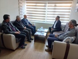 Başkan Demir MEM müdürünü ağırladı