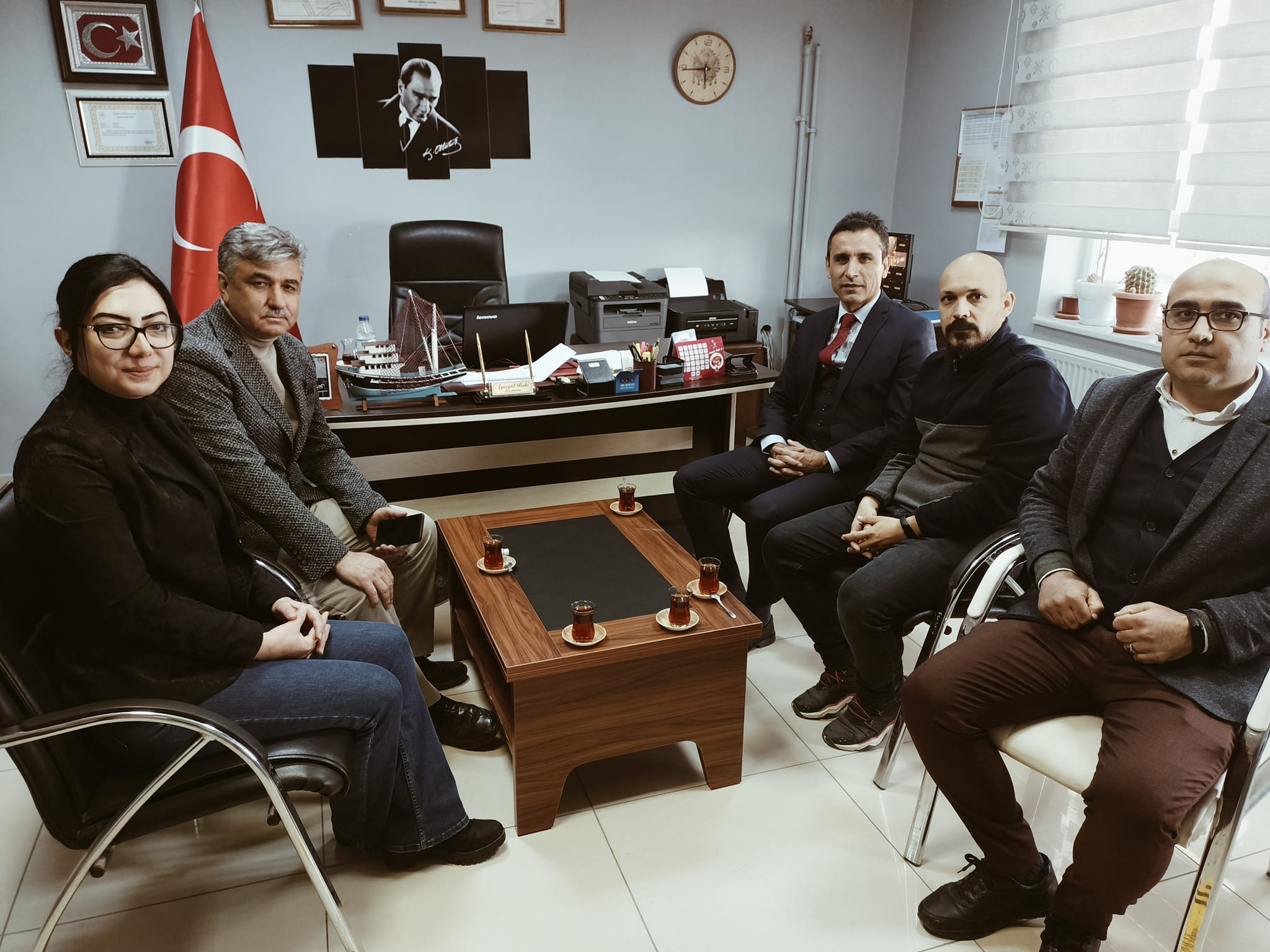 Başkan Çavdar ve Özdemir’den Yazıhüyük İlkokuluna ziyaret