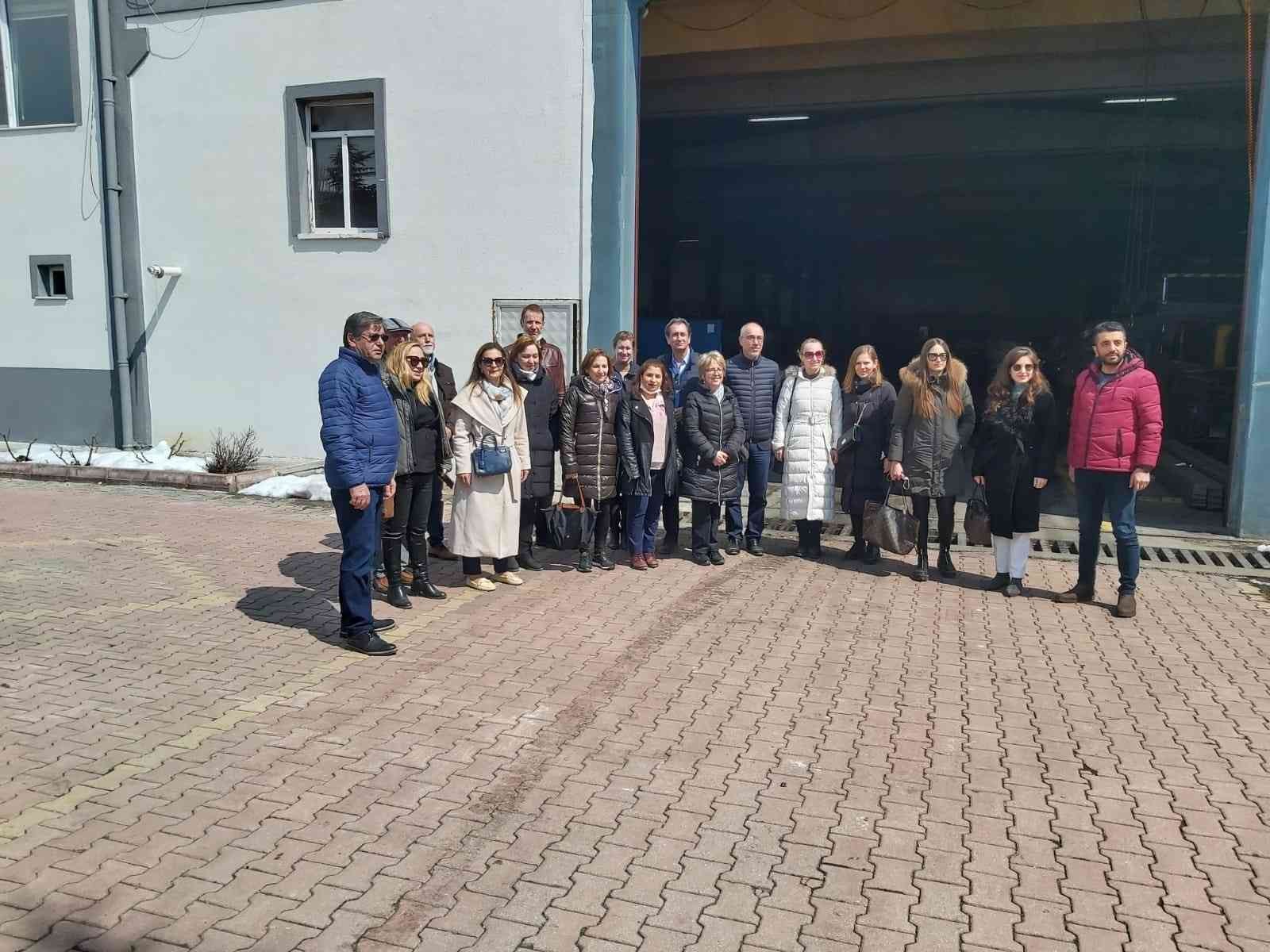 Avrupalı iş adamları Nevşehir’deki firmalarda incelemelerde bulundu