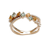 Ariş Pırlanta baharın ilk günü ekinoksu renkli taşlardan oluşan tasarımları ile karşılıyor